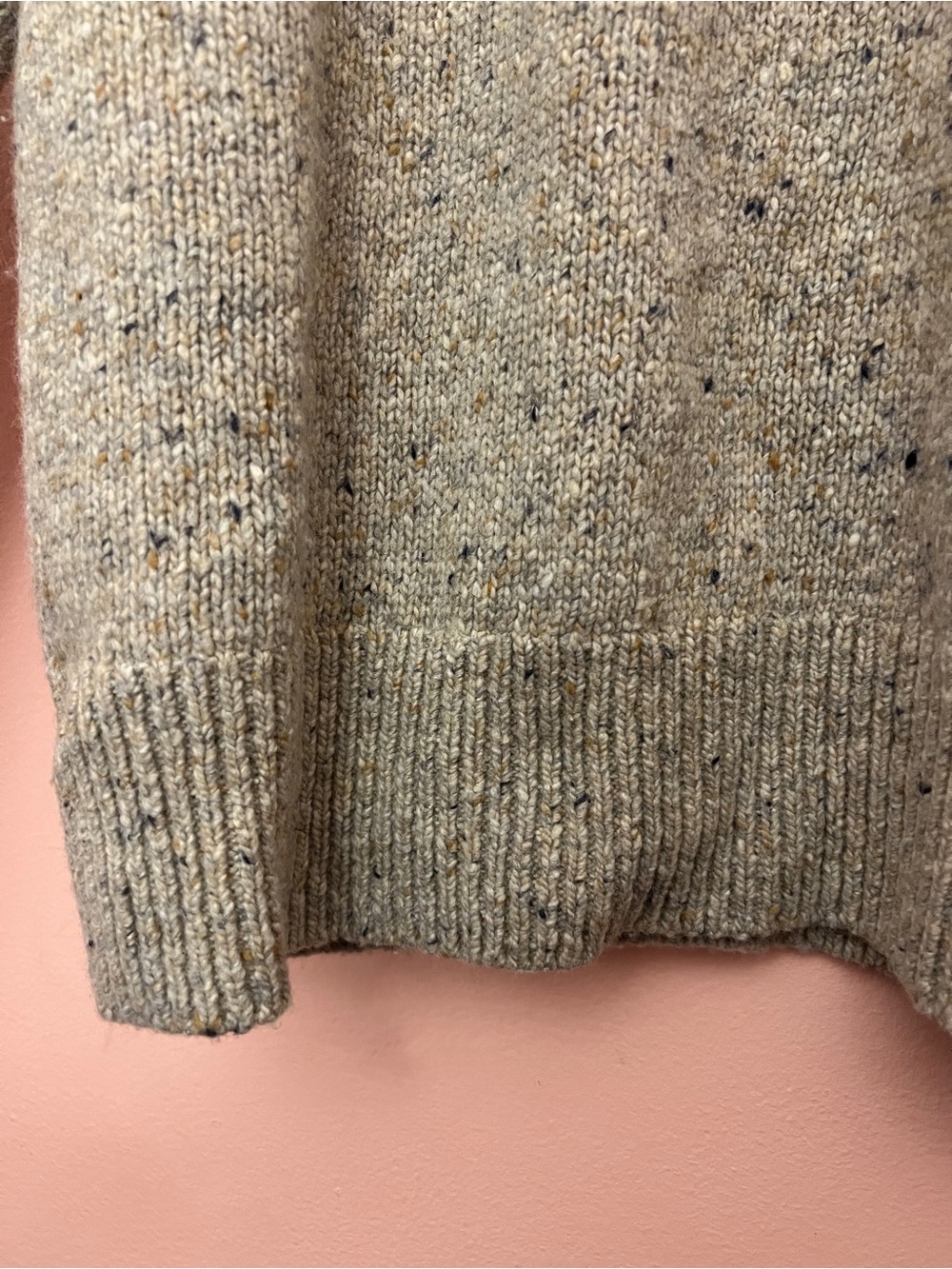 Faherty Oatcake Boone Sweater Merino Wool Alpaca Medium - Picture 7 of 12